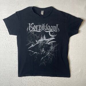 Korpiklaani Black Raven Forest Graphic‎ T Shirt Mens Size M Folk Metal